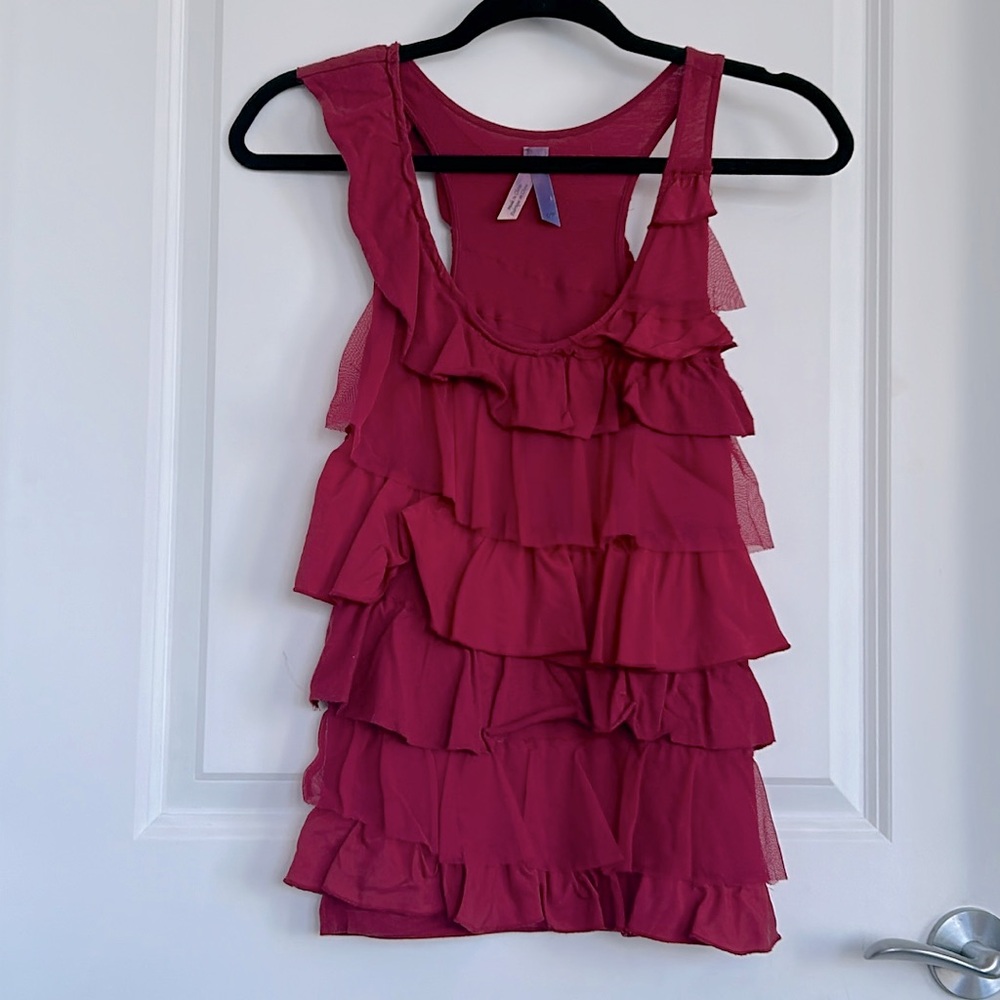 ANTHROPOLOGIE tiered tank